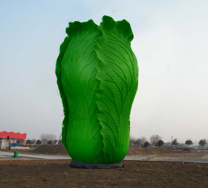 上海玻璃鋼雕塑，白菜雕塑，蔬菜雕塑